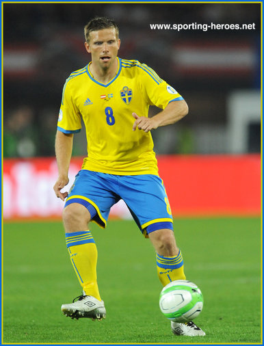 Anders Svensson - Sweden - 2014 World Cup Qualifying matches for Sweden.