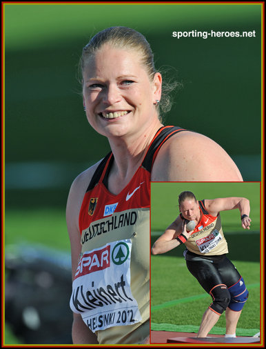 Nadine Kleinert - Germany - 2012: European Shot put Champion.