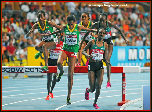 Milcah Chemos Cheywa - Kenya - 2013: Gold medal in steeplechase at World Championships.