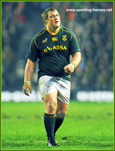 Coenrad OOSTHUIZEN - South Africa - International Rugby Matches.