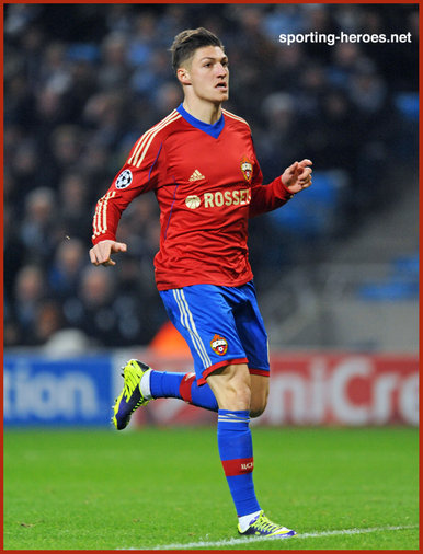 Steven ZUBER - CSKA Moscow - 2013/14 Champions League matches.