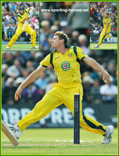 James FAULKNER - Australia - Test Record for Australia.