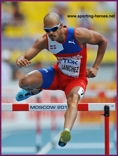 Felix Sanchez - Dominican Republic - 2013 World Championship finalist in 400m hurdles.