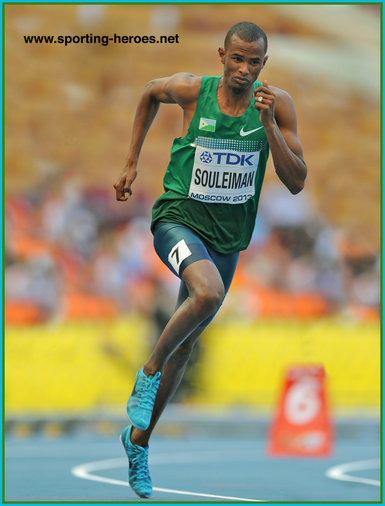 Ayanleh SOULEIMAN - Djibouti - Bronze medal 2013 World Championship 800m.