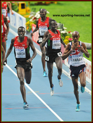 Thomas  LONGOSIWA - Kenya - Fourth place at 2013 World Championships 5000m.