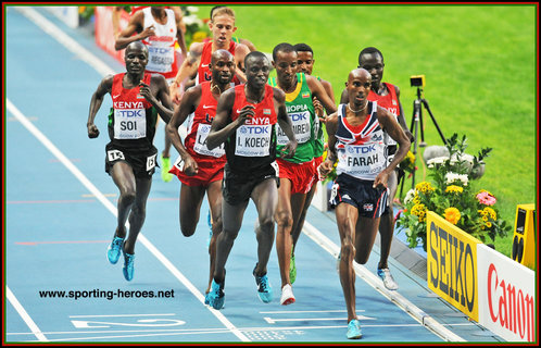 Edwin Cheruiyot Soi - Kenya - Fifth at 2013 World Champinships 5000 metres.