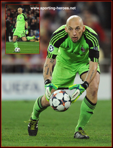 Christian Abbiati - Milan - 2013/14 Champions League matches.