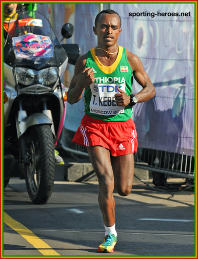 Tsegay Kebede - Ethiopia - Fourth place in marathon at 2013 World Championships.