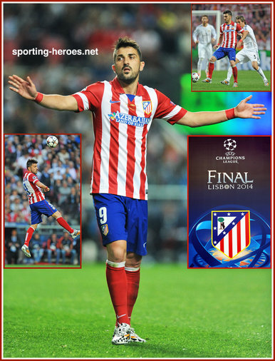 David Villa - Atletico Madrid - 2014 UEFA Champions League Final.