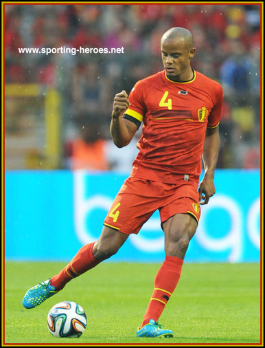 Vincent Kompany - Belgium - 2014 World Cup Finals in Brazil.