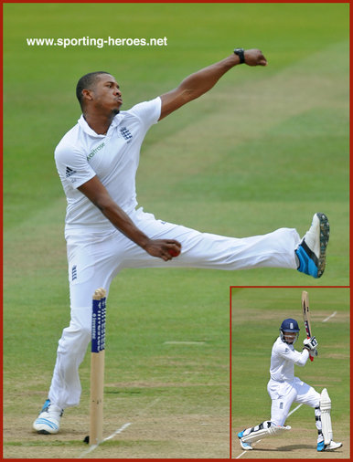 Chris JORDAN - England - Cricket Test Record for England.