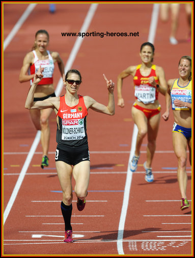 Antje  MOLDNER-SCHMIDT - Germany - 2014 European champion in 3000m steeplechase.