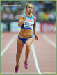 Olha ZEMLYAKZ - Ukraine - Silver medal in 400m at 2014 European Championships.