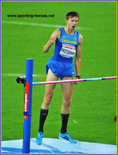Andriy PROTSENKO - Ukraine - Second in high jump at 2014 European Champinships.