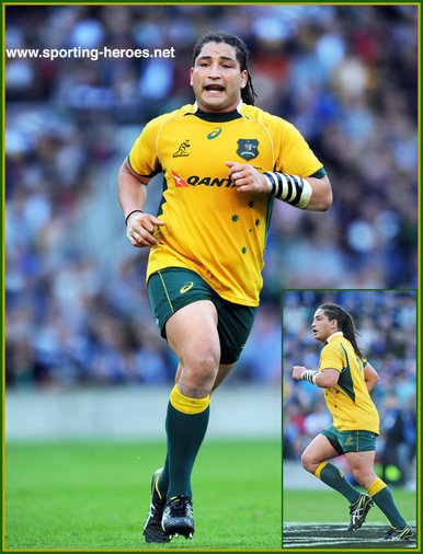 Saia FAINGA'A - Australia - International rugby union caps.