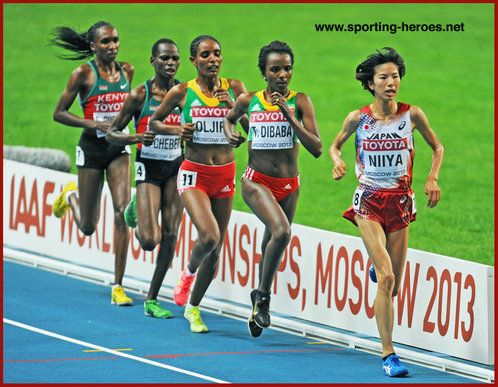 Hitomi  NIIYA - Japan - 5th. at 2013 World Athletics Championships.