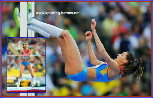 Anna Chicherova - Russia - Bronze medal in high jump at 2013 World Championships.