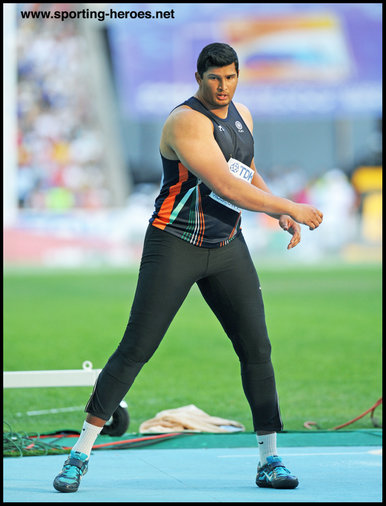 Vikas GOWDA - India - 7th. in men's discus at 2013 World Championships.