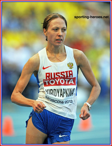 Anisya KIRDYAPKINA - Russia - 2nd.in 20k race walk at 2013 World Championships.
