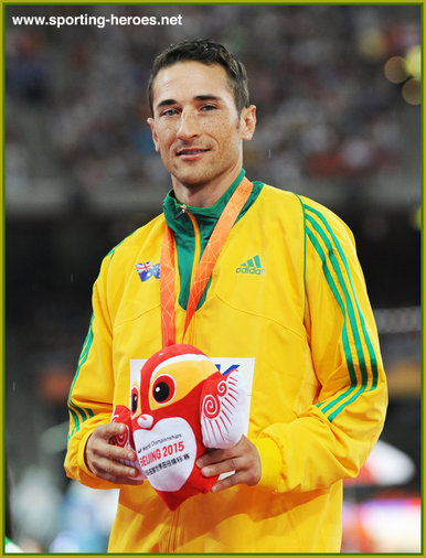 Fabrice Lapierre - Australia - Silver medal in long jump at 2015 World Championships.