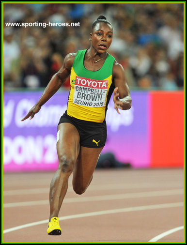 Veronica Campbell-Brown - Jamaica - 2015 bronze medal in 200 metres World Championship.