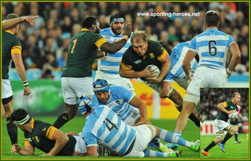 Schalk Burger - South Africa - 2015 World Cup semi final & bronze medal final.