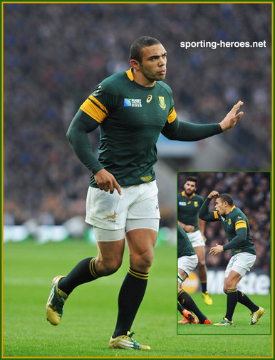 Bryan Habana - South Africa - 2015 World Cup semi final & bronze medal final.