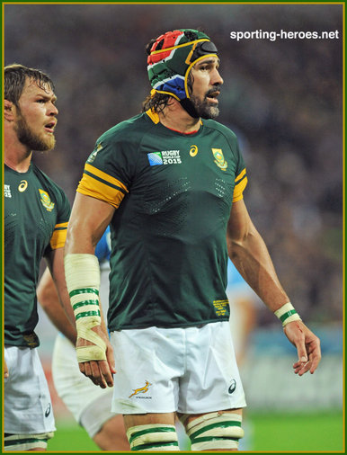 Victor Matfield - South Africa - 2015 World Cup semi final & bronze medal final.