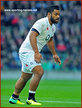 Billy VUNIPOLA - England - International Rugby Caps.  2013-2018.