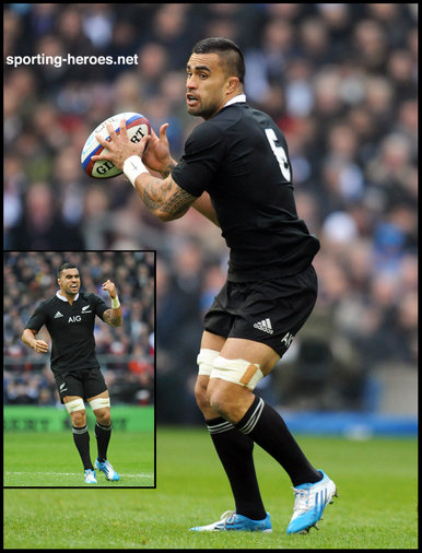 Liam Messam - New Zealand - International Rugby Caps.