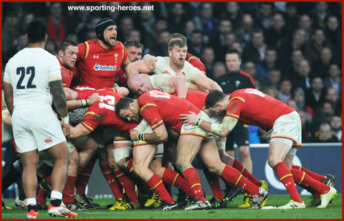 Luke Charteris - Wales - International Rugby Union Caps 2015 - 2017