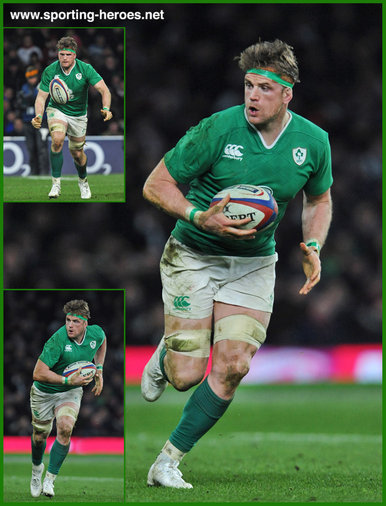 Jamie Heaslip - Ireland (Rugby) - International Rugby Caps. 2015-2017