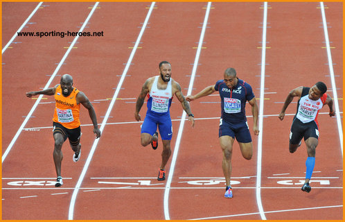 Churandy Martina - Nederland - 2016 Men's European 100 metres champion.