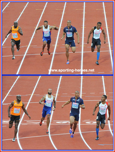 Jimmy VICAUT - France - Bronze medal in European 100m final. 2016 Olympic finalist.