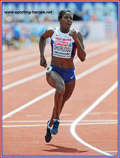 Christine Ohuruogu - Great Britain & N.I. - 4th. at 2016 European Championships.