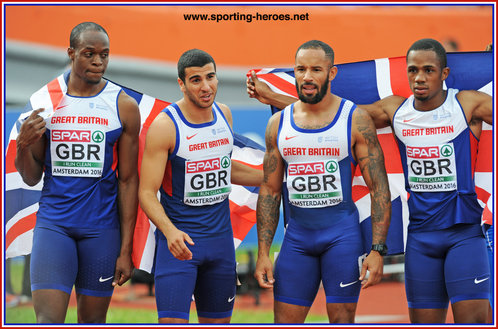 James ELLINGTON - Great Britain & N.I. - Gold medal in 4x100m at 2016 European Championships.