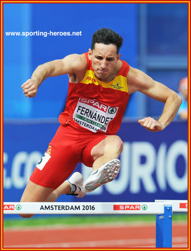 Sergio FERNANDEZ - Spain - Second in 400m hurdles at European Championships.