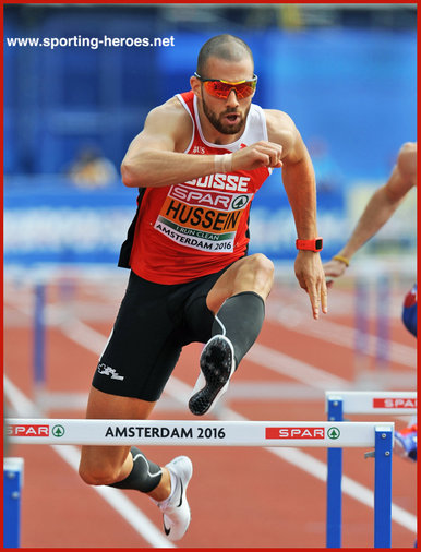 Kariem  HUSSEIN - Switzerland - Third in 400m hurdles at 2016 European Championships.