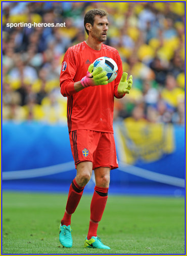 Andreas Isaksson - Sweden - 2016 European Football Finals. Euro 2016.