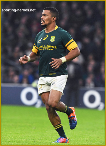 Rudy PAIGE - South Africa - International rugby caps.