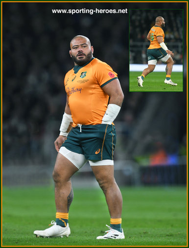 Tolu LATU - Australia - International rugby matches.