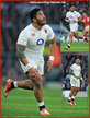 Manu TUILAGI - England - International rugby caps. 2011-2016