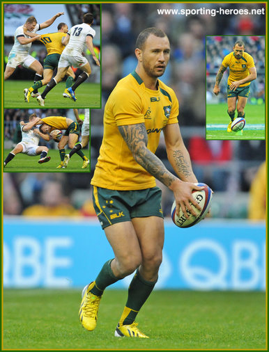 Quade Cooper - Australia - International rugby caps 2013 - 2017