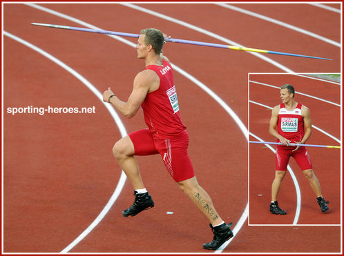 Zigismunds SIRMAIS - Latvia - 2016 European javelin champion.