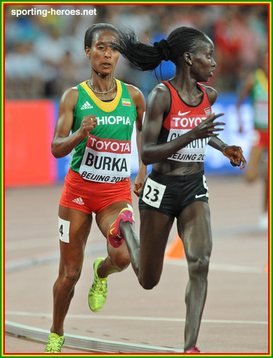 Gelete BURKA - Ethiopia - 10,000m Silver medal at 2015 World Championships.