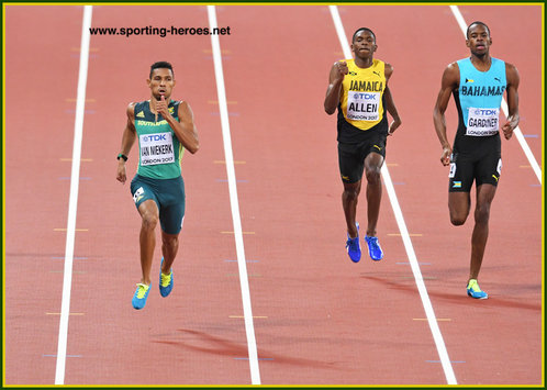 Wayde VAN NIEKERK - South Africa - Second World Championship 400m victory.