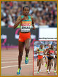 Almaz AYANA - Ethiopia - Silver medal in 5,000m at 2017 World Campionships.
