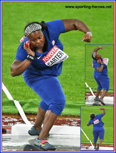 Michelle Carter - U.S.A. - Bronze medal at 2017 World Championships in London.