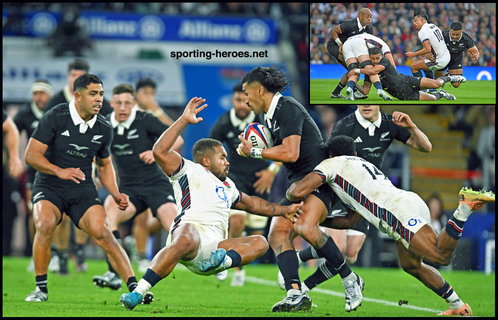 Rieko IOANE - New Zealand - International Rugby Union Caps.