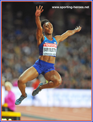 Tianna BARTOLETTA - U.S.A. - 3rd at 2017 World Championships.